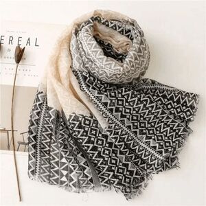 2/$30 Ladies Pink Aztec Scarf - Lightweight Fashion Scarf